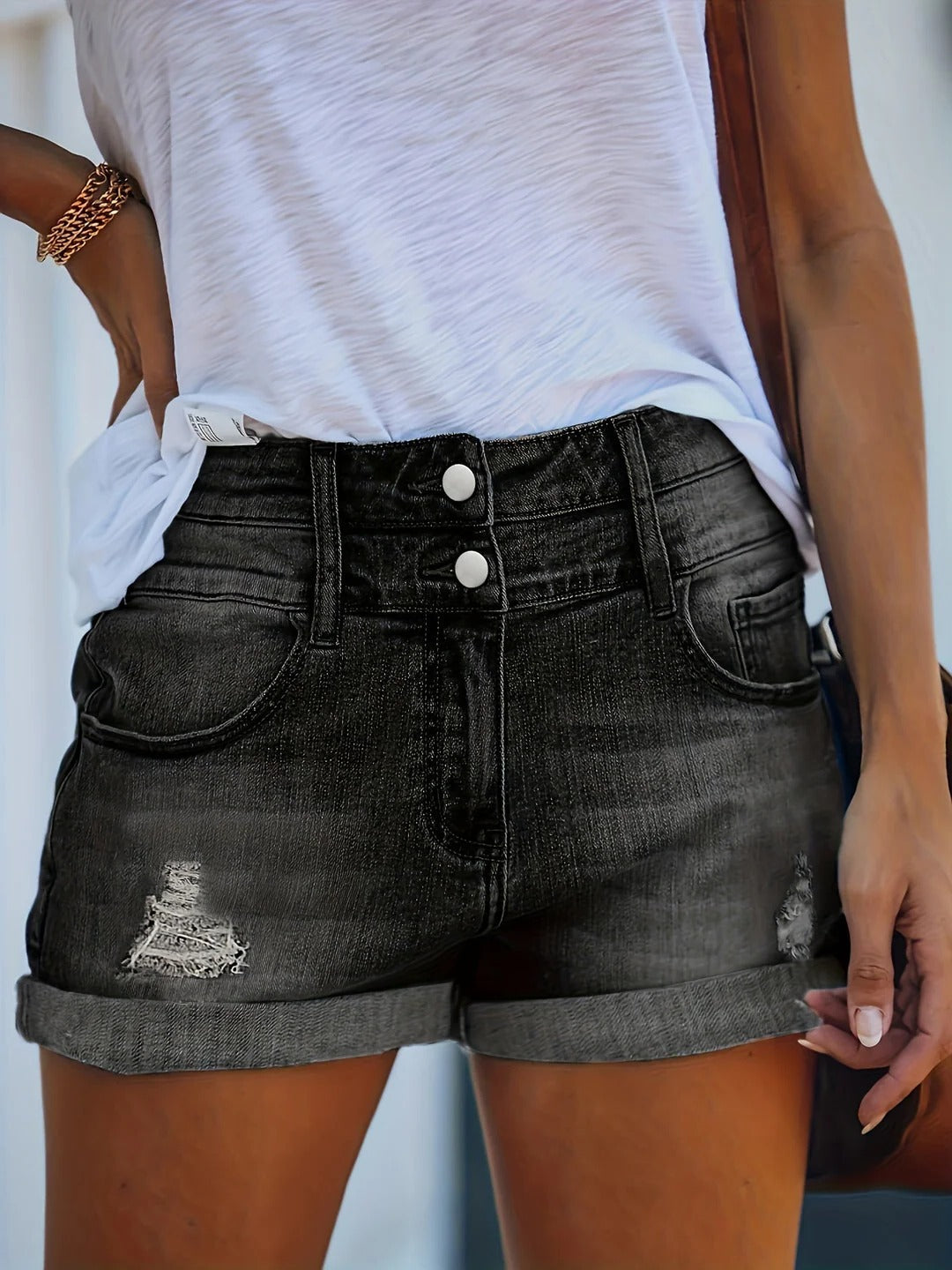 Rolled Hem Shorts