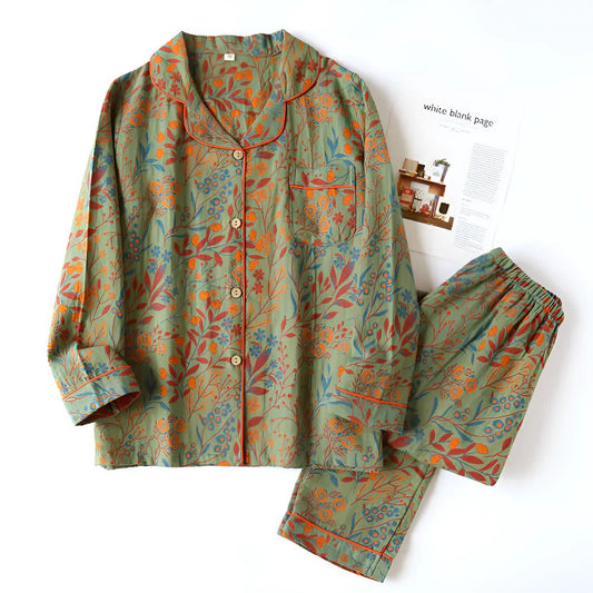 Two-Piece Lapel Loungewear Set