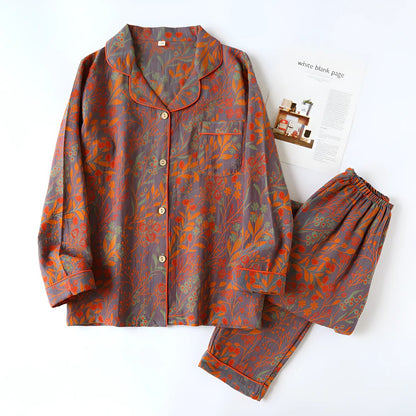 Two-Piece Lapel Loungewear Set