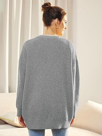 V-Neck Oversized Cardigan