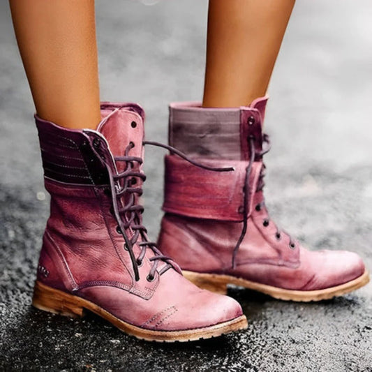 Lace-Up Ankle Boots