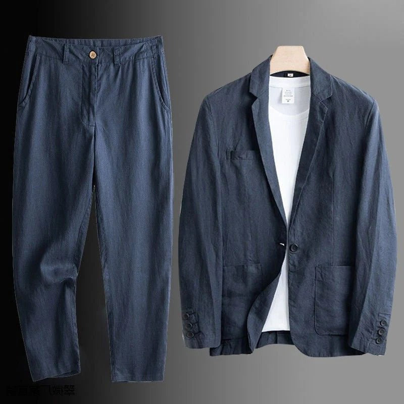 Blazer Set with Relaxed Styling