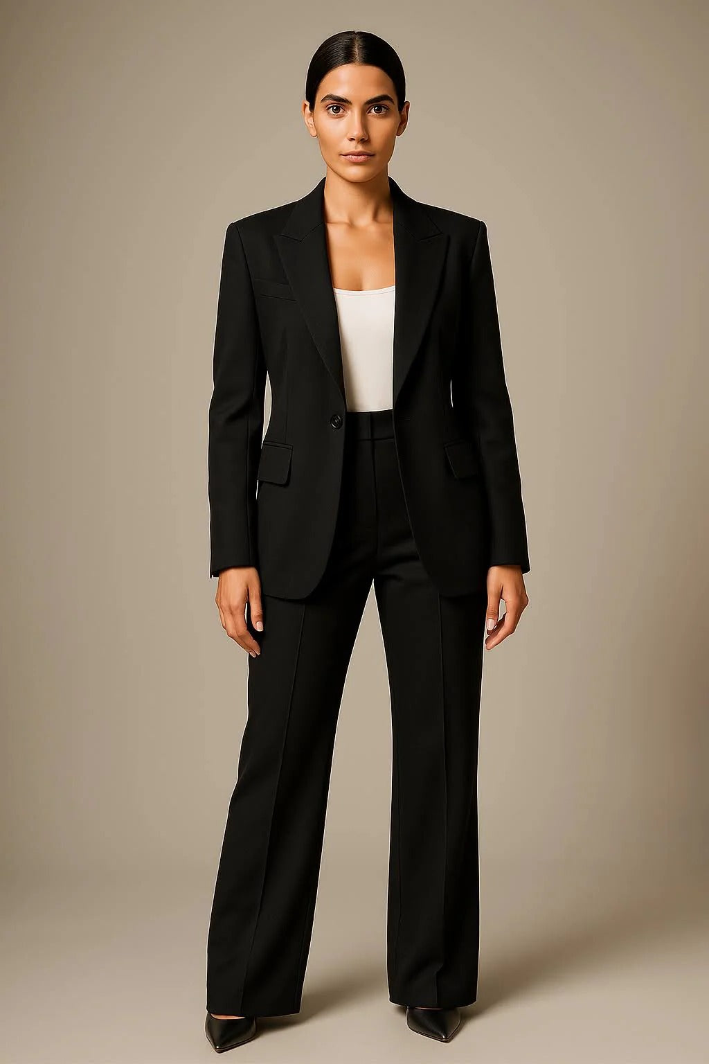 Two Piece Suit with Blazer and Trousers