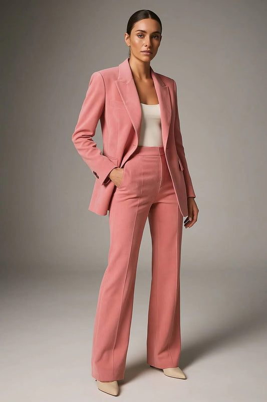 Two Piece Suit with Blazer and Trousers