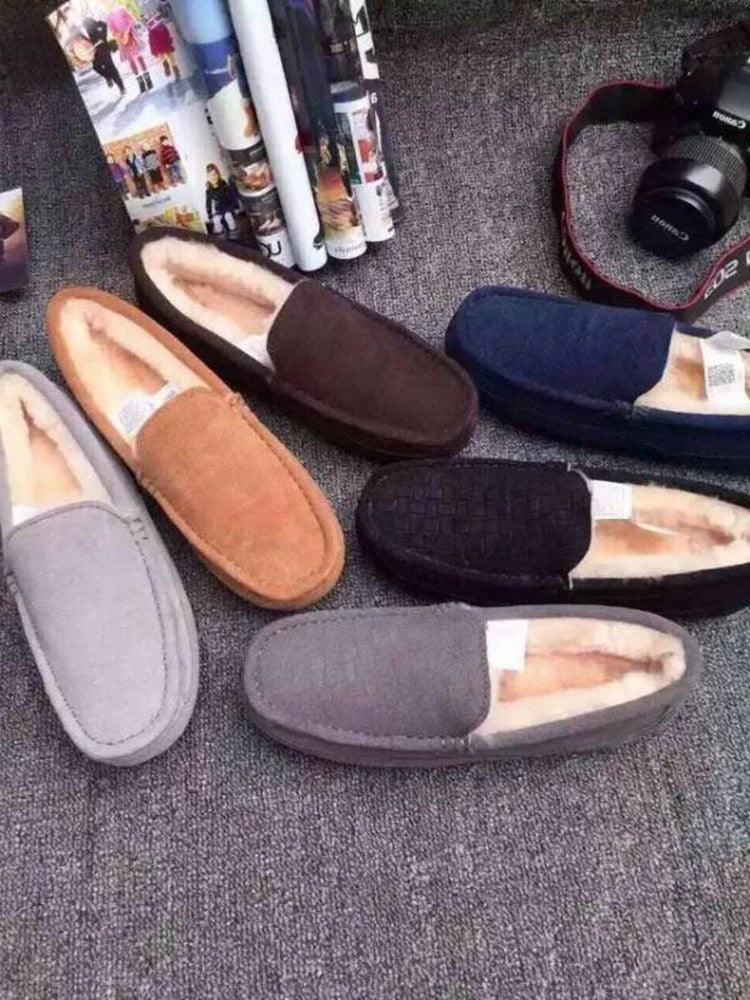 Men’s Slippers with Warm Lining and Durable Sole