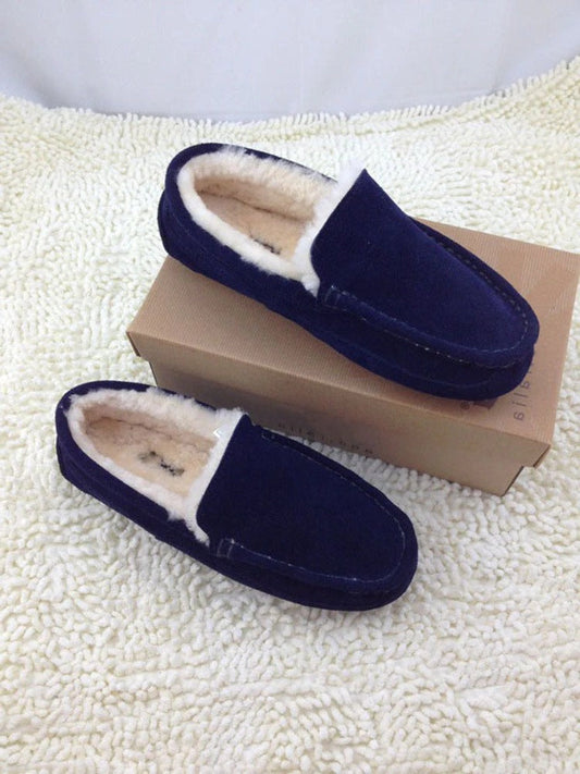 Men’s Slippers with Warm Lining and Durable Sole