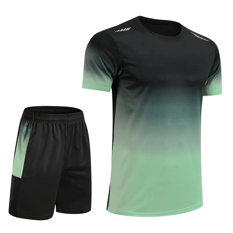 Conjunto de ropa deportiva para hombre con diseño degradado