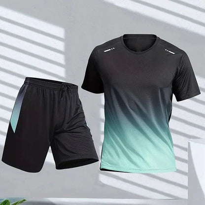 Conjunto de ropa deportiva para hombre con diseño degradado