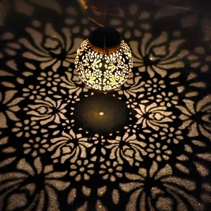 Designer Outdoor Weatherproof LED Solar Pendant Light
