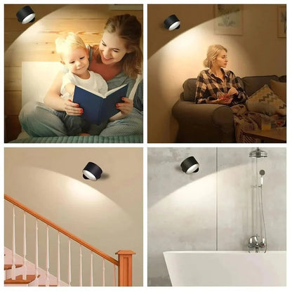Rechargeable Wall Light with 360° Rotation | Ventayo