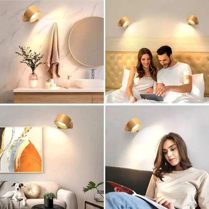 Rechargeable Wall Light with 360° Rotation | Ventayo