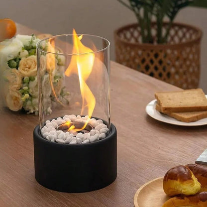 Mini Portable Glass Tabletop Fireplace | Ventayo