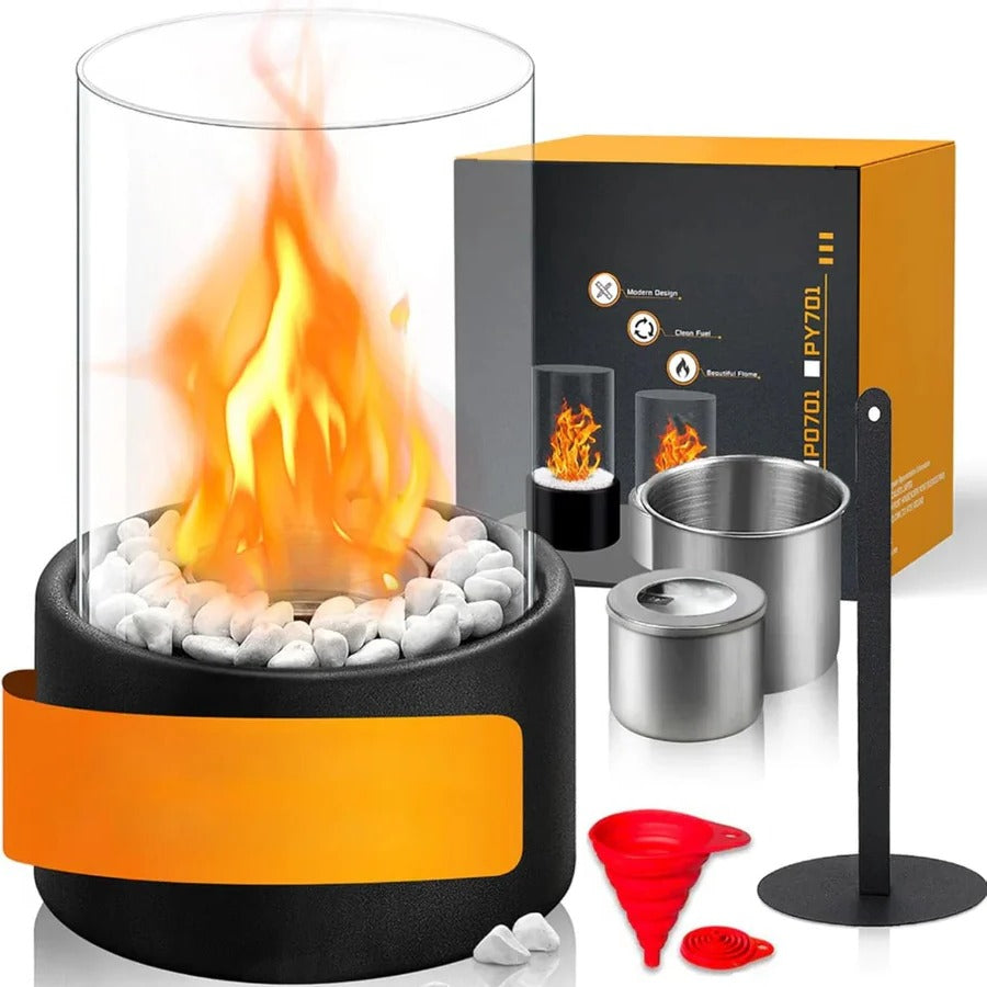 Mini Portable Glass Tabletop Fireplace | Ventayo