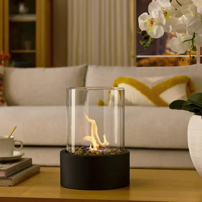 Mini Portable Glass Tabletop Fireplace | Ventayo