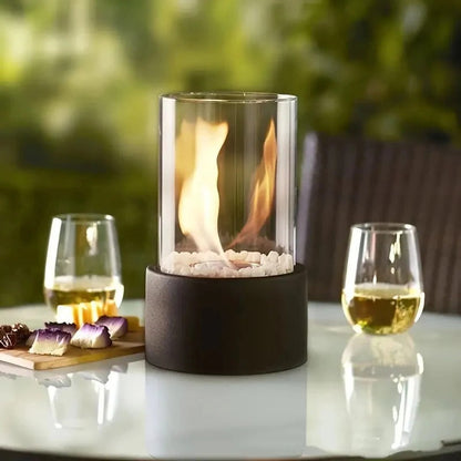 Mini Portable Glass Tabletop Fireplace | Ventayo