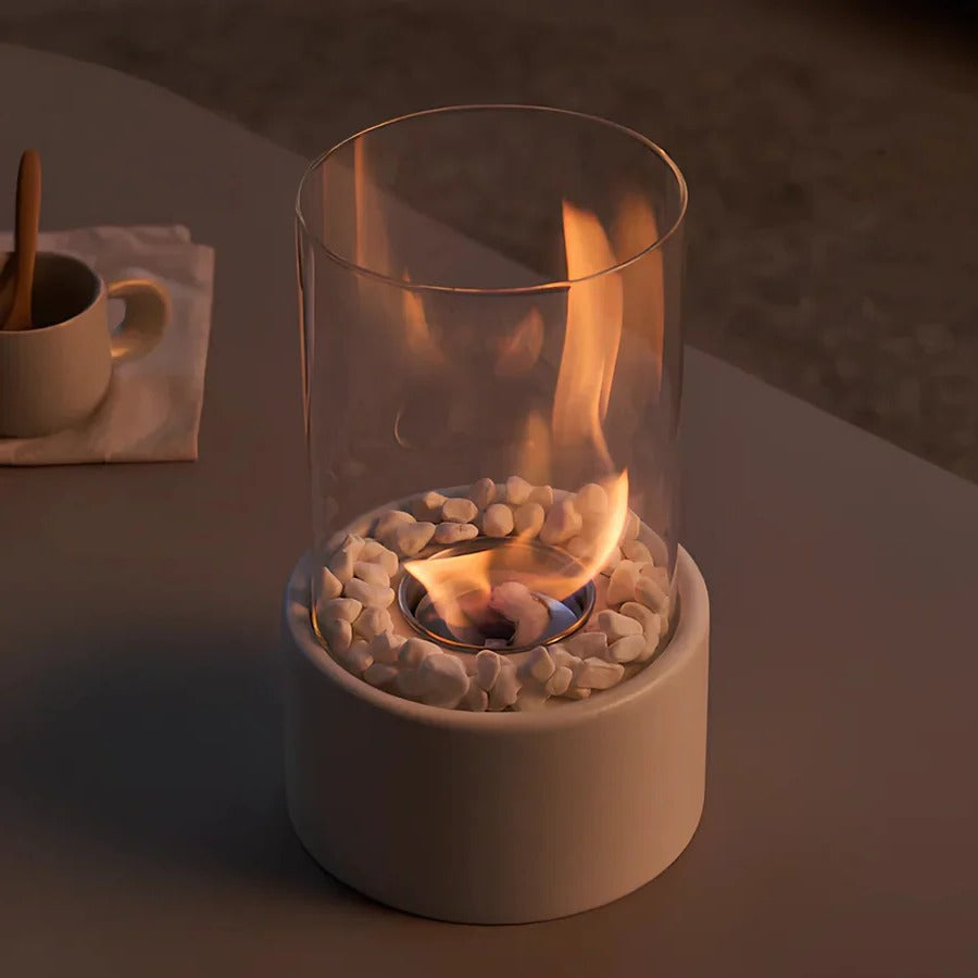 Mini Portable Glass Tabletop Fireplace | Ventayo