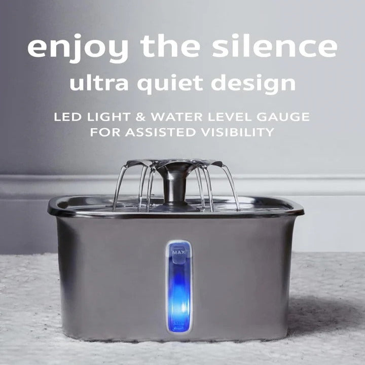 Automatic Stainless Steel Pet Water Fountain for Cats and Dogs | Ventayo