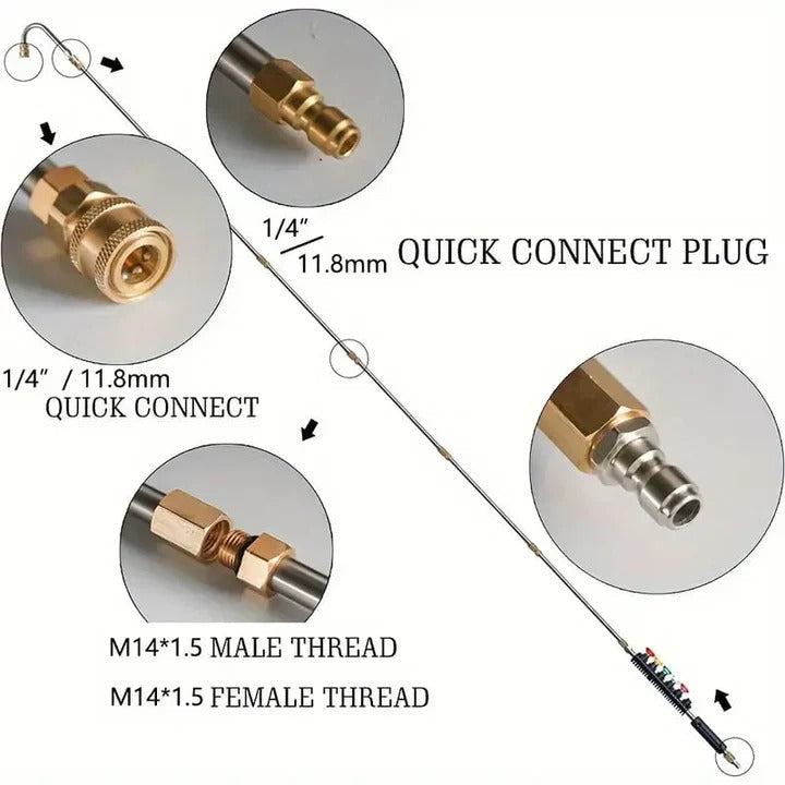 Telescoping Pressure Washer Wand Kit – Fits 4000 PSI Systems | Ventayo