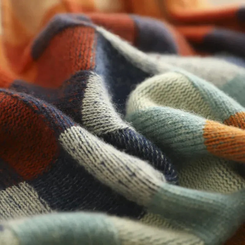 Patchwork Turtleneck