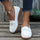 Mocassins de marche en cuir souple pour femmes – Chaussures confortables à enfiler pour un usage quotidien