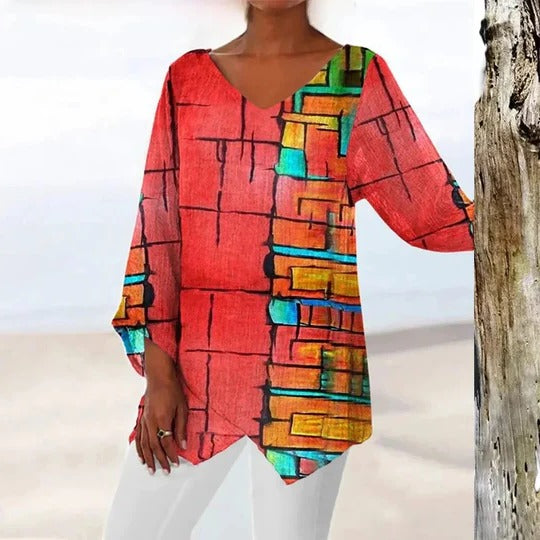 Women's V-neck top