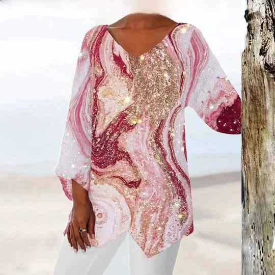 Women's V-neck top