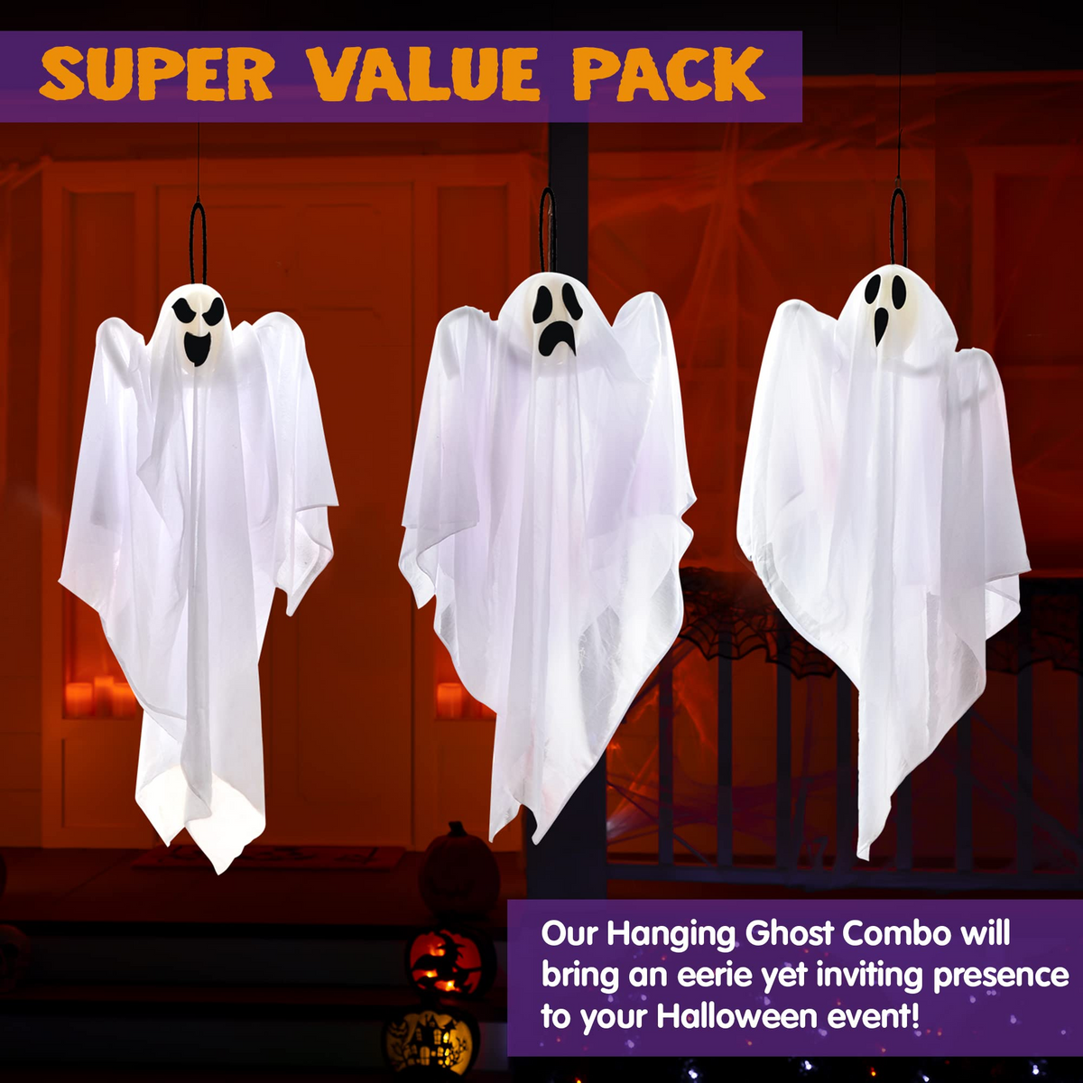 25.5in Hanging Ghosts, 3 Pack – Ventayo