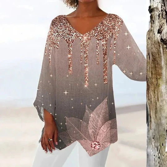 Women's V-neck top