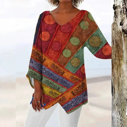 Women's V-neck top