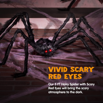 Huge 5-feet Black Hairy Spider – Ventayo
