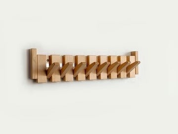 Porte-manteau en bois fait main
