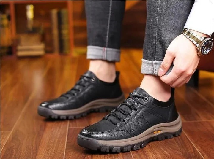 Men’s Arch Support Casual Shoes – Breathable, Non-Slip, Hand-Stitched Comfort Loafers