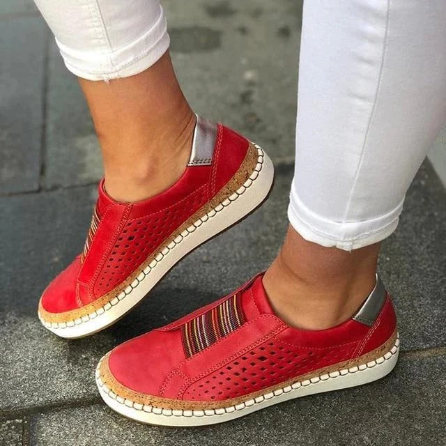 Women's Breathable Flat Bottom Bunion Corrector Sneakers Supportive Design for Foot Pain Relief and Everyday Comfort
