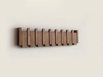 Porte-manteau en bois fait main