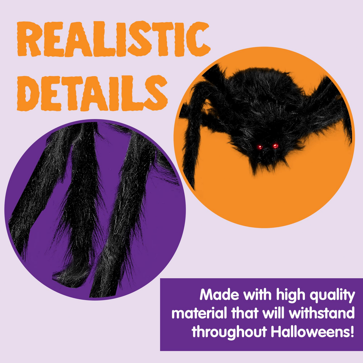 Huge 5-feet Black Hairy Spider – Ventayo