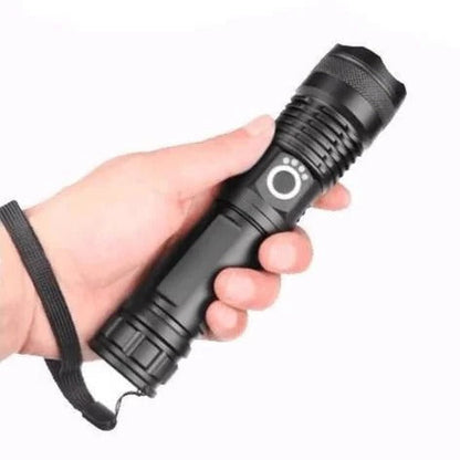 Lampe de poche LED puissante – 90,000 lumens Torche tactique rechargeable