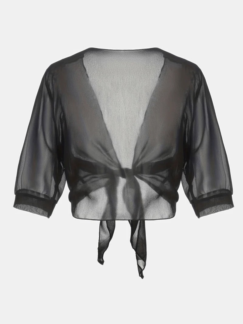 Open-Front Blouse For Spring