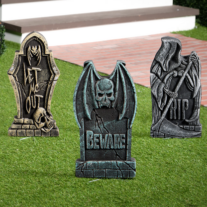 Cross Foam Tombstone Halloween Decoration, 12 Stakes – Ventayo