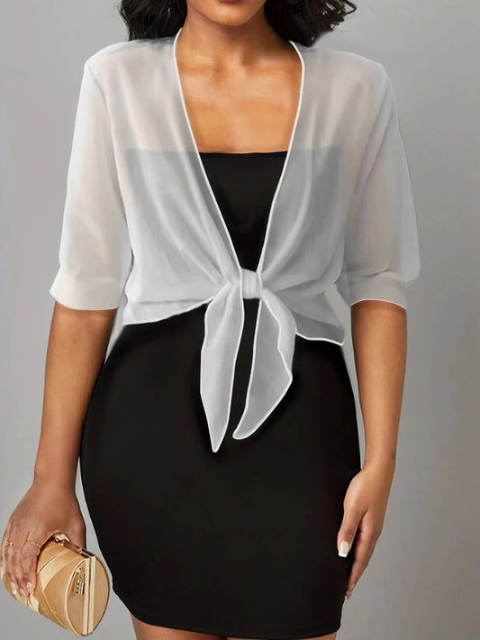Open-Front Blouse For Spring