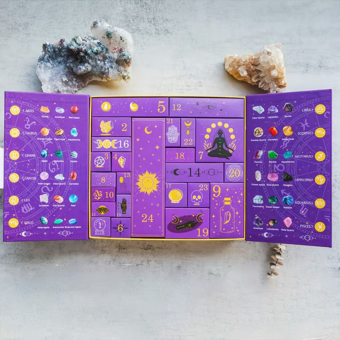 MysticMoon Halloween Countdown Crystal Box – 31 Days of Magic