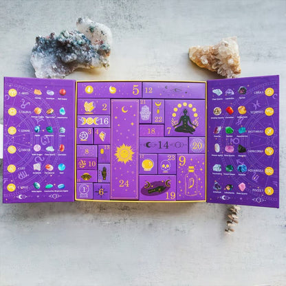 MysticMoon Halloween Countdown Crystal Box – 31 Days of Magic