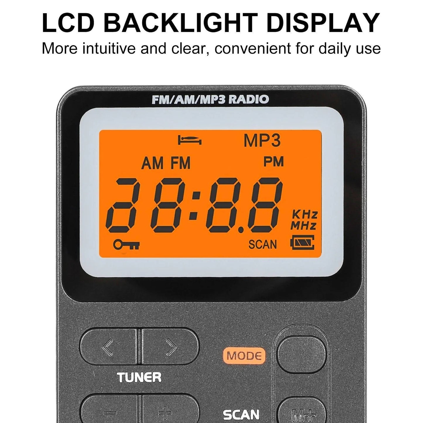 Battery Operated AM/FM Pocket Radio – Strong Signal, Best Reception On-the-Go