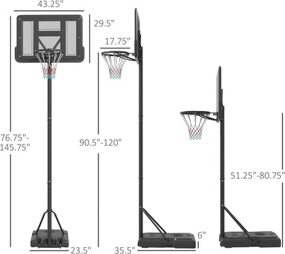 Adjustable Portable Basketball Hoop