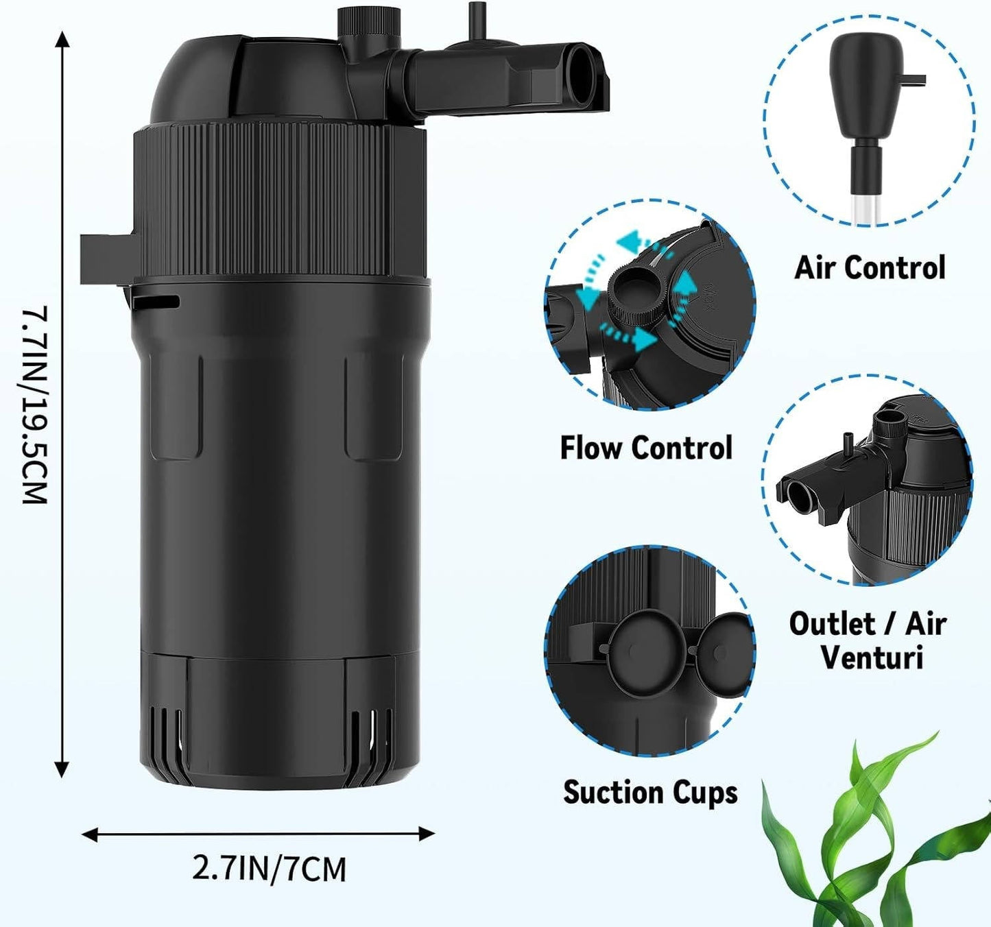 Aquarium Fish Tank Submersible Water Pump