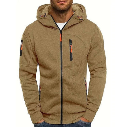 Sudadera con capucha para hombre con cremallera completa