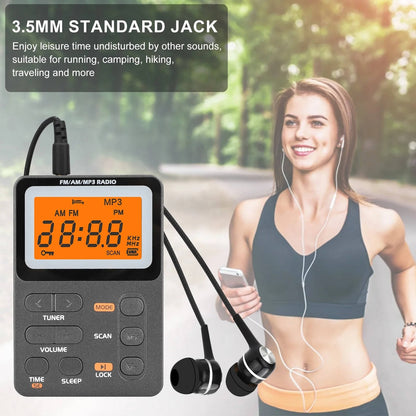 Battery Operated AM/FM Pocket Radio – Strong Signal, Best Reception On-the-Go