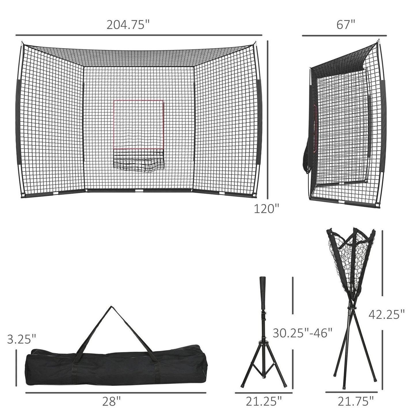Softball And Baseball Net Set