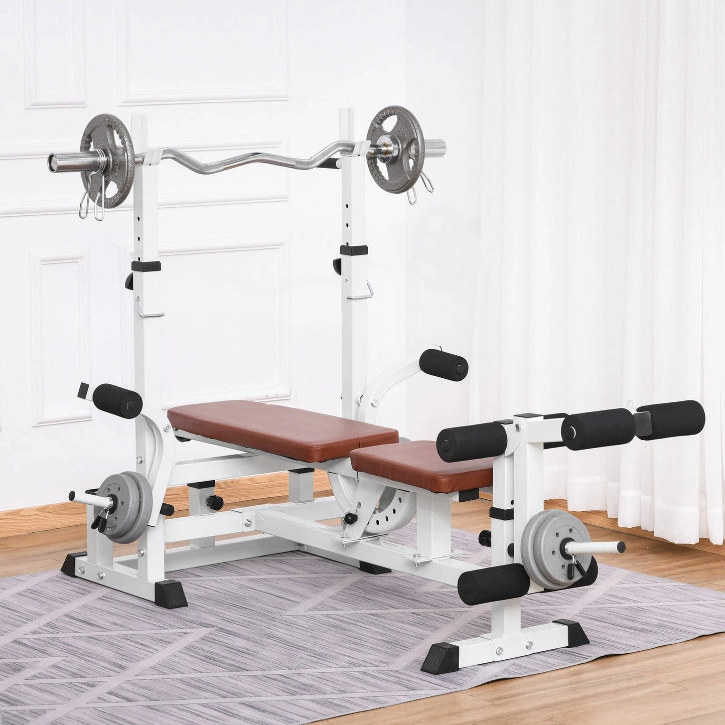 Preacher Curl And Chest Bench For Home