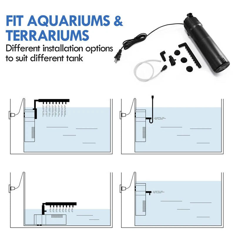 Aquarium Fish Tank Submersible Water Pump