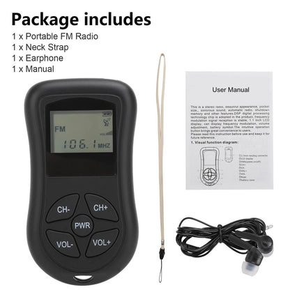 Portable Mini Pocket Radio AM/FM
